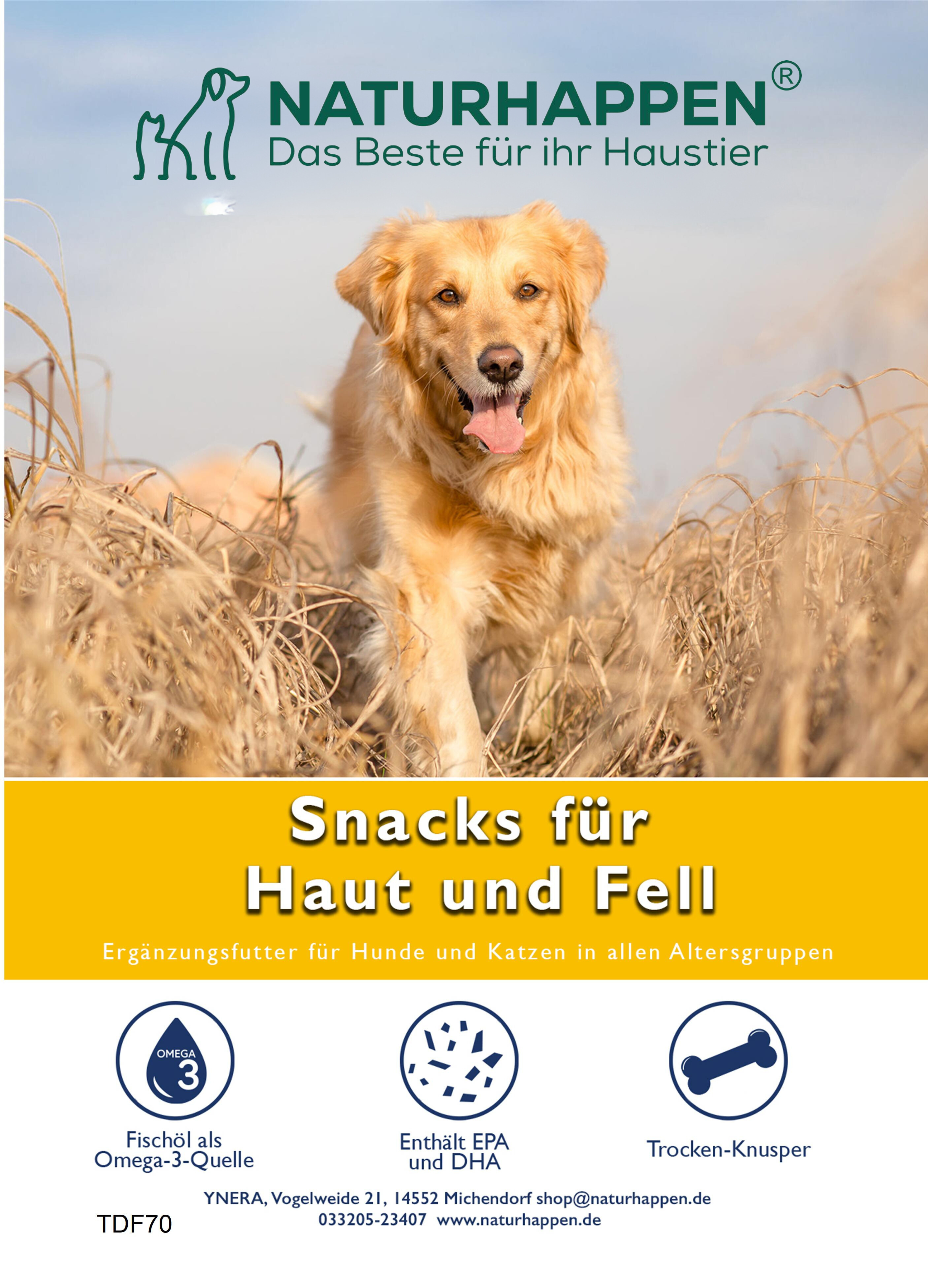 Snacks für Haut und Fell