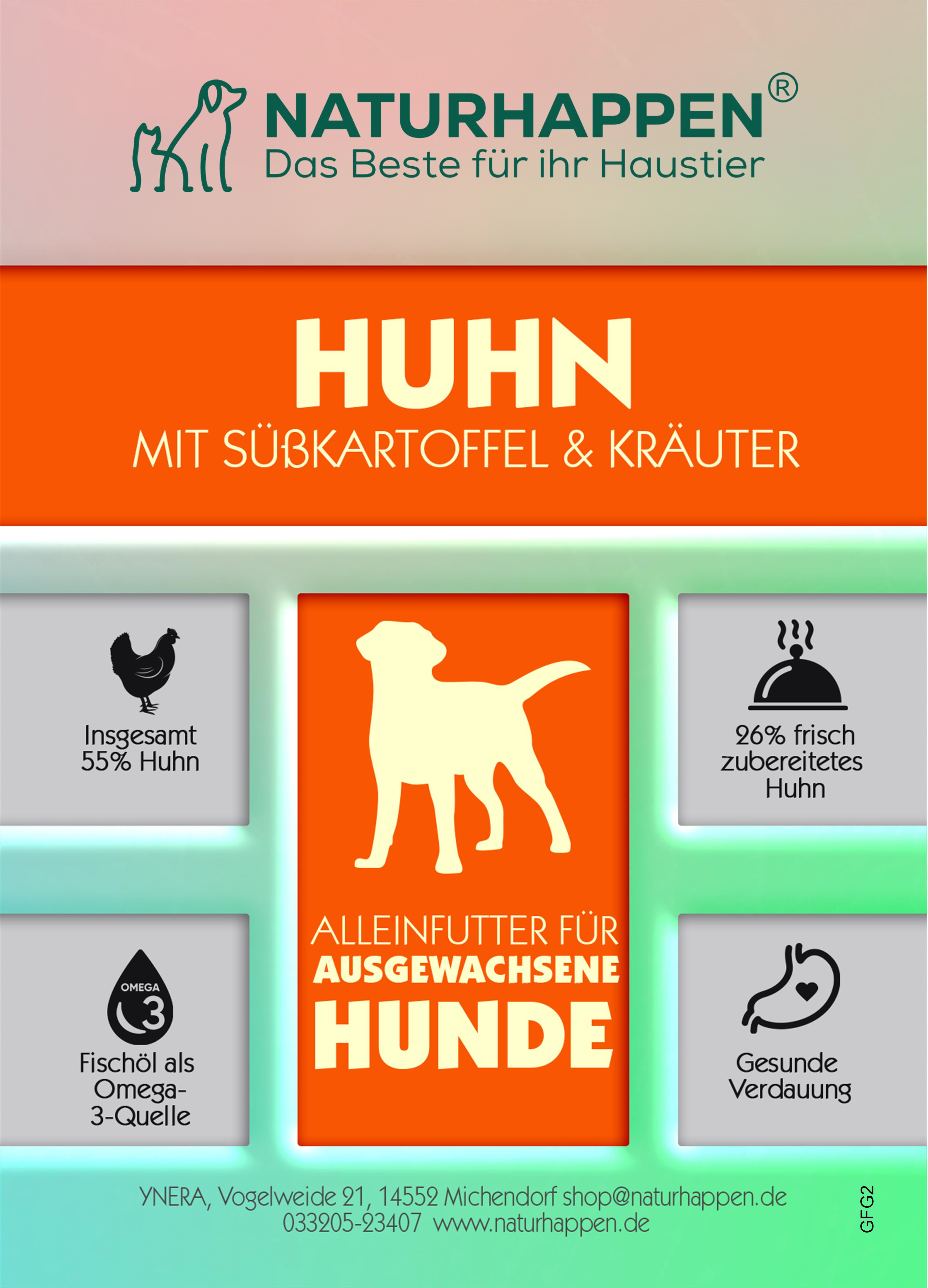 HUHN mit Süßkartoffel & Kräuter