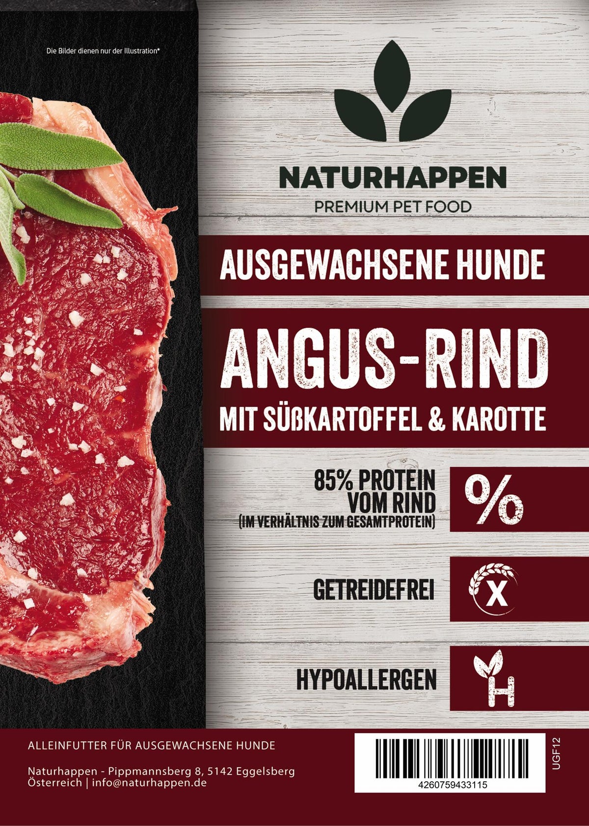 ANGUS-RIND mit Süßkartoffel & Karotte